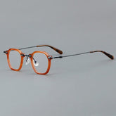 Barse Retro Acetate Glasses Frame Geometric Frames Southood Brown